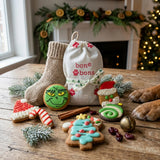 Christmas Dog Stocking Stuffer Bag – 6 Pack of Artisan Grain-Free Holiday Biscuits