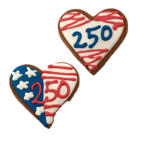Patriotic 250 Heart