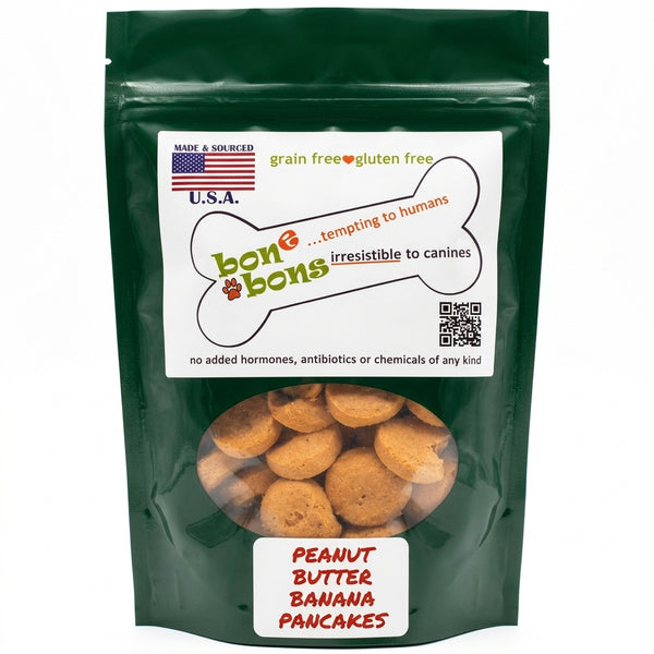 Bone Bons peanut butter banana pancakes dog treats 
