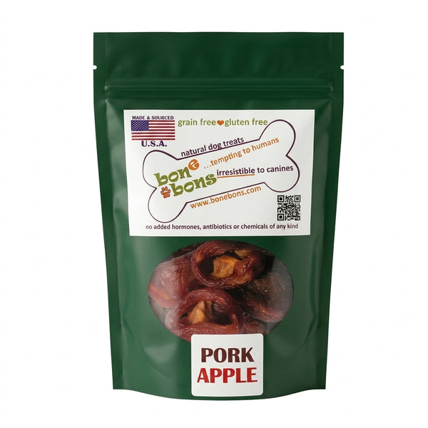 Bone Bons Pork Apple dog treats 