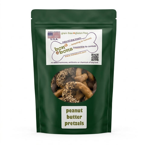 Bone Bons peanut butter pretzels dog treats