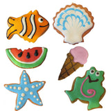 Organic Summer Dog Treats – Hand-Decorated Beach Theme Cookies, Grain-Free Bakery Gift